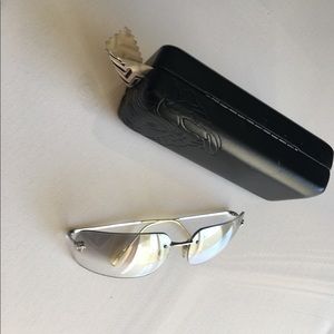 Versace 90’s JLO Clear Frameless Sunglasses
